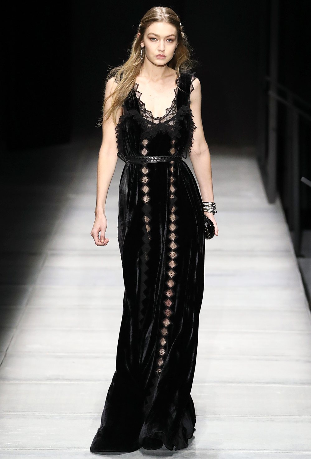 Gigi Hadid Bottega Veneta Fall/Winter 2018 Collection New York Fashion Week