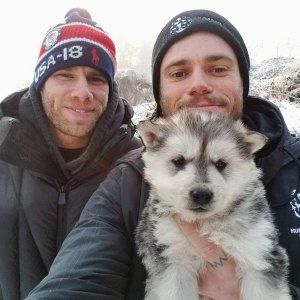 Matt Wilkas Gus Kenworthy dog adoption