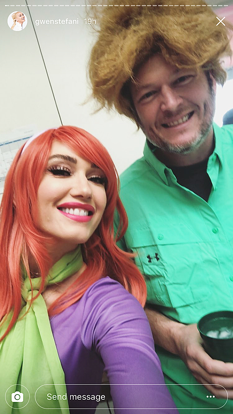 Gwen Stefani Blake Shelton Scooby Doo party