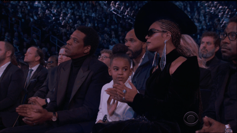 Jay Z, Beyonce and Blue Ivy 2018 Grammys