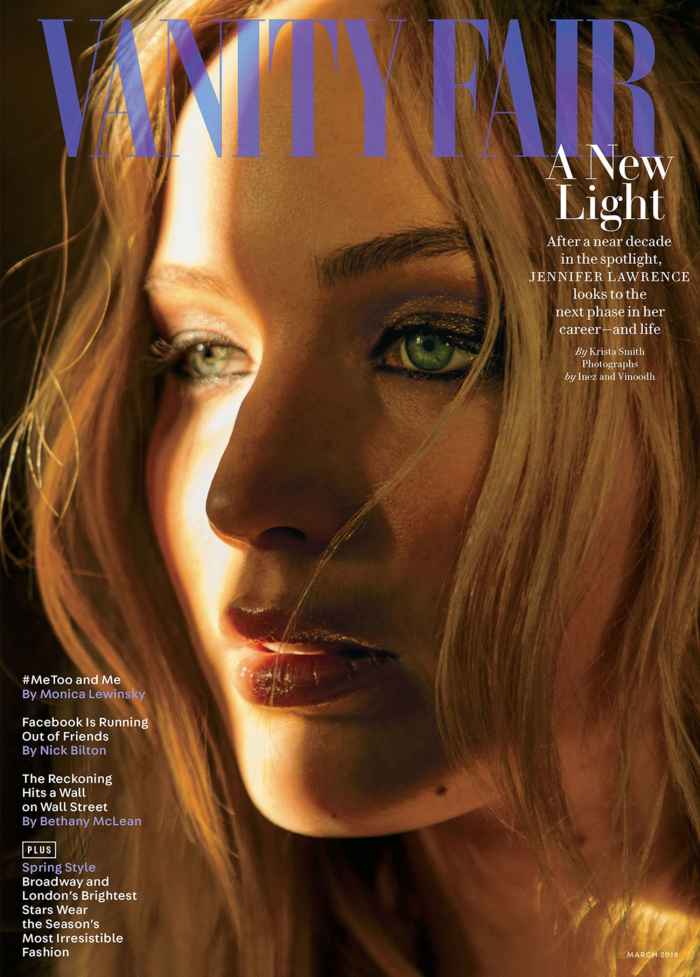 Jennifer Lawrence on the cover of 'Vanity Fair'