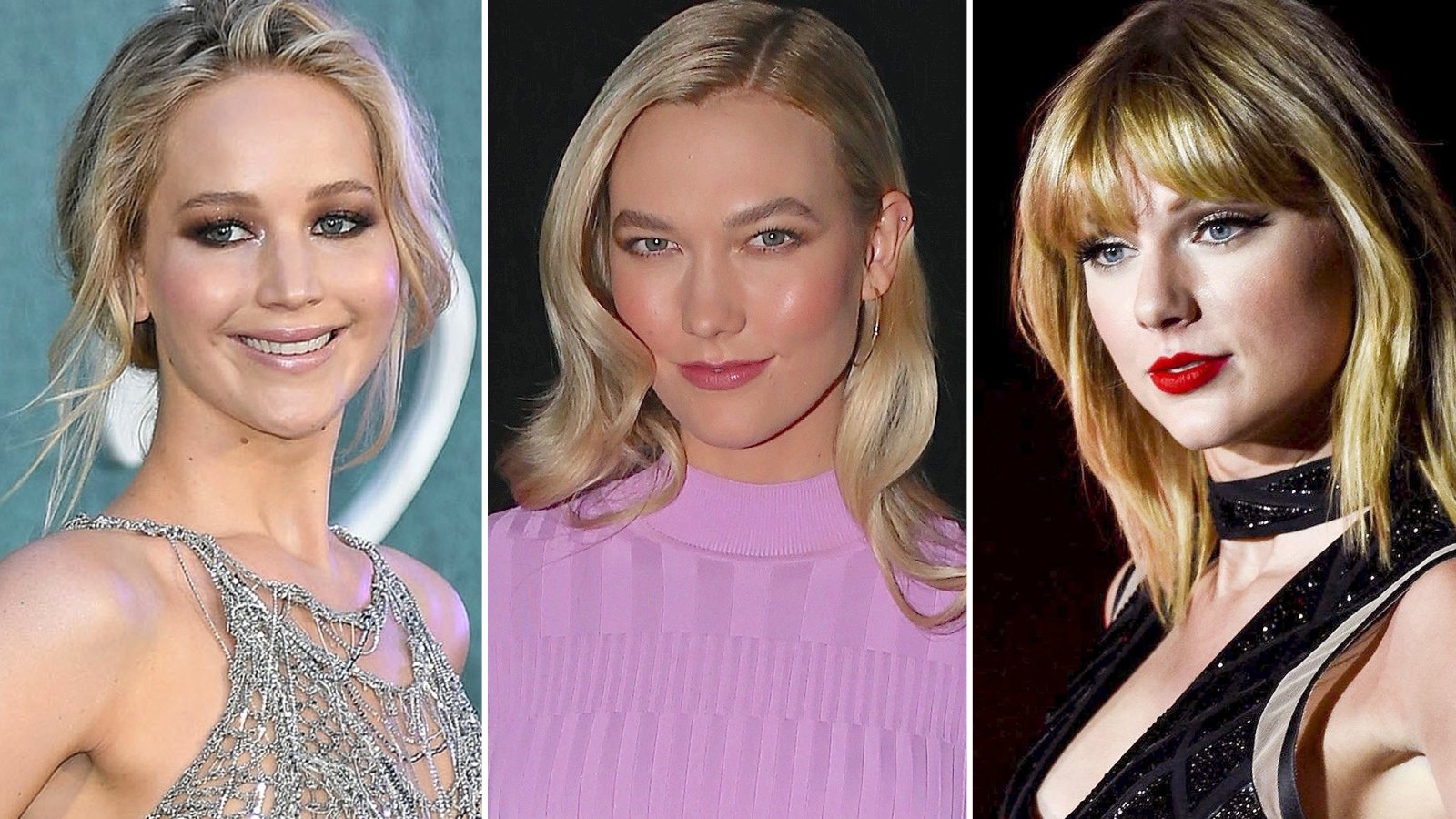 Jennifer Lawrence, Karlie Kloss, Taylor Swift