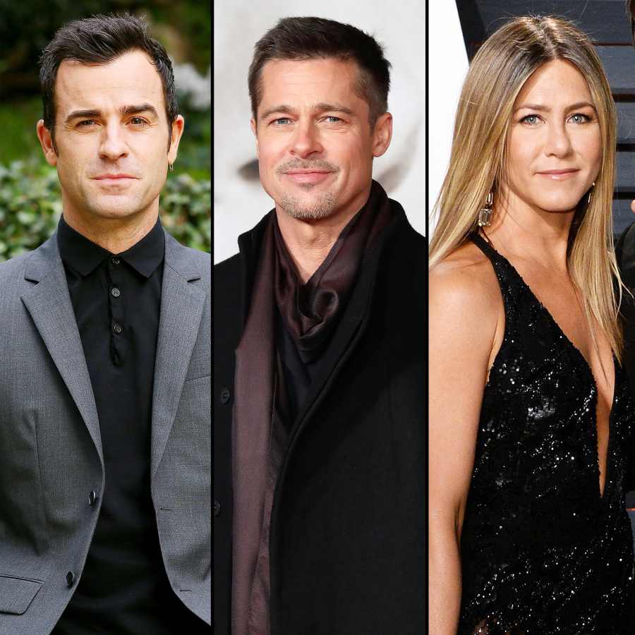 Justin Theroux Brad Pitt Jennifer Aniston Post Its