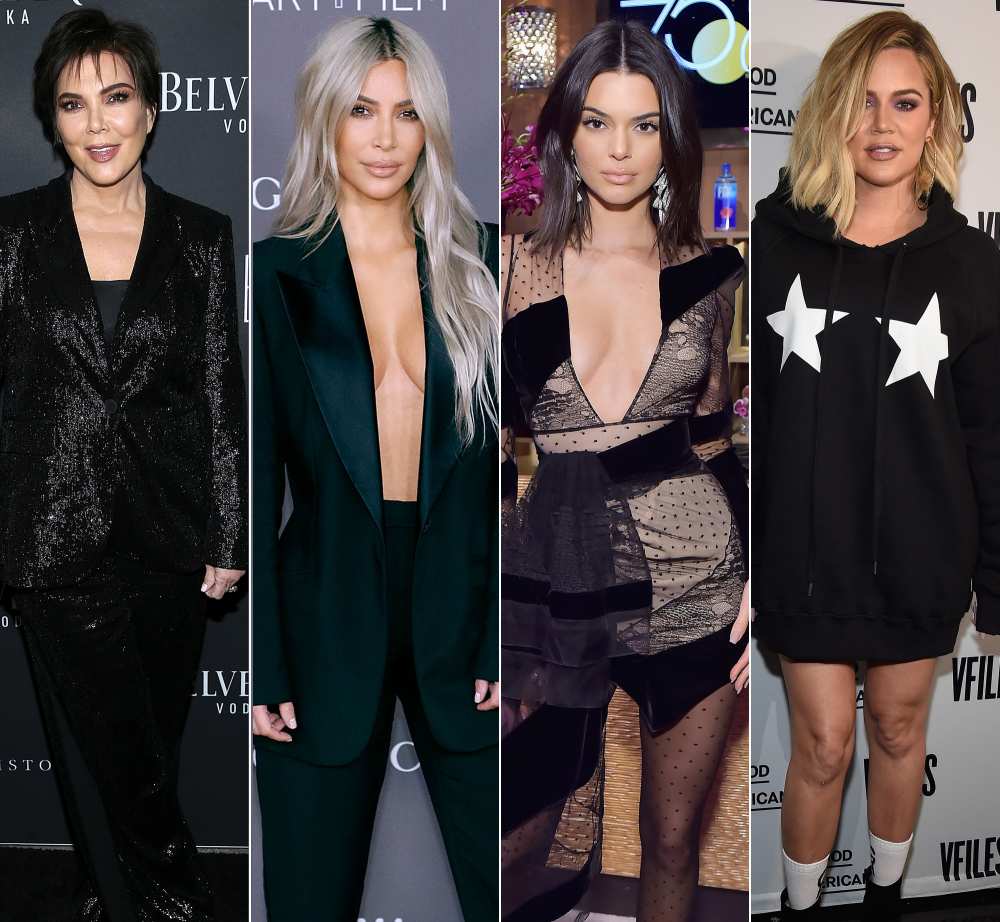 Kris Jenner, Kim Kardashian, Kendall Jenner and Khloe Kardashian