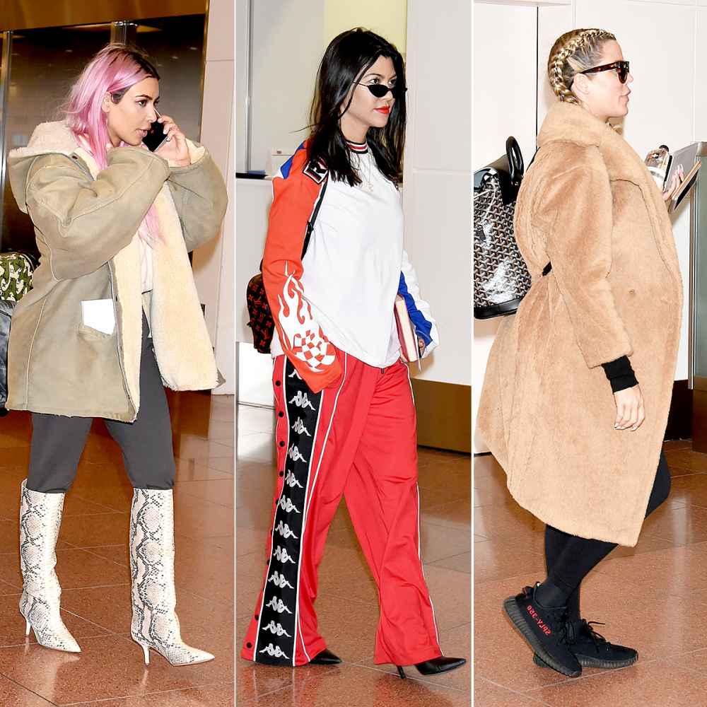 Kim, Kourtney, and Khloe Kardashian arrive in Tokyo.