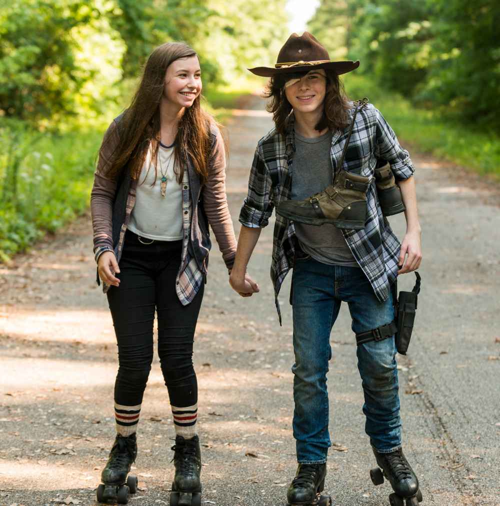 Katelyn Nacon and Chandler Riggs