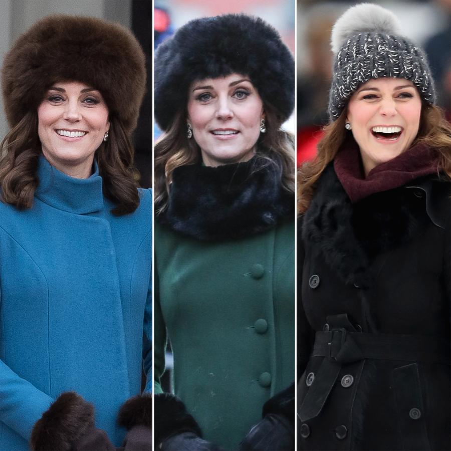 Kate Middleton winter fur hat royals