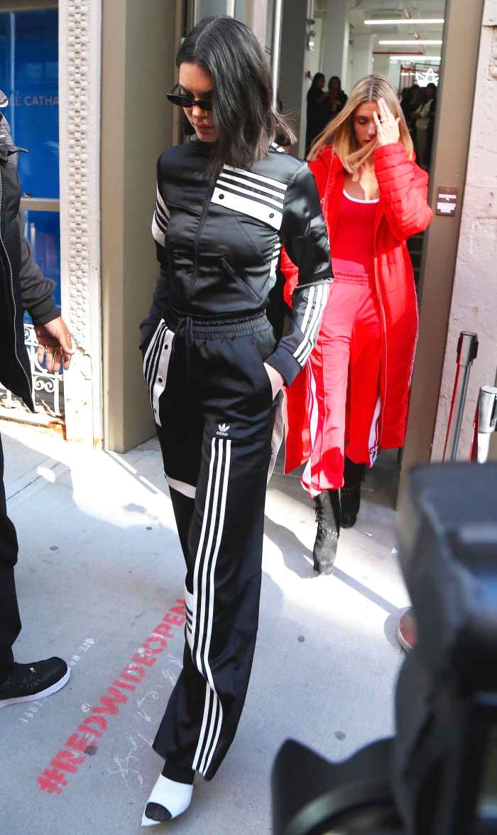 hígado Cumplimiento a Pórtico Kendall Jenner and Hailey Baldwin Wear Adidas x Danielle Cathari