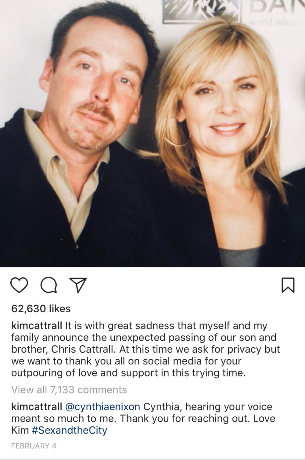 Kim Cattrall Cynthia Nixon Sarah Jessica Parker Sex and the City