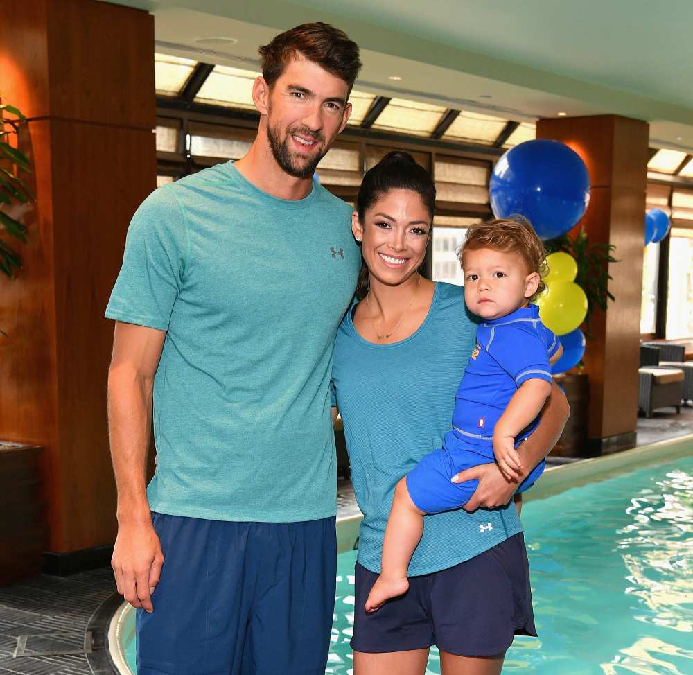 Michael Phelps, Nicole Phelps and Boomer Phelps
