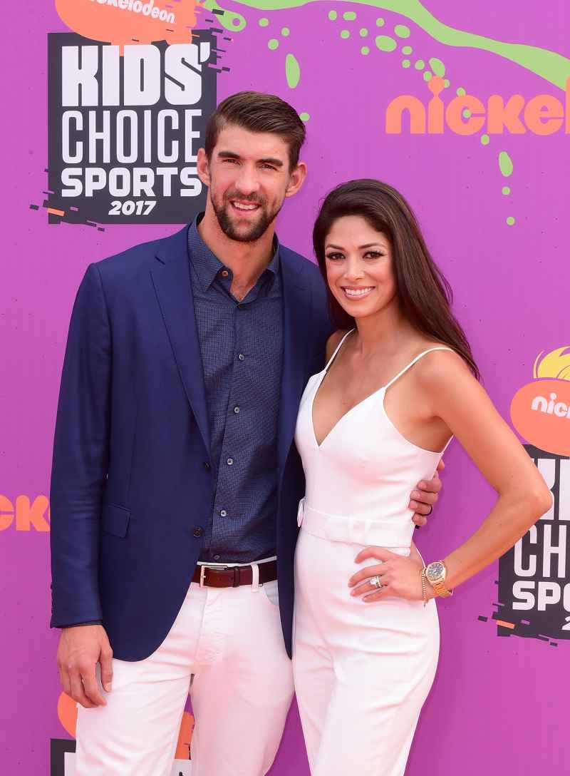 Olympic Swimmer Michael Phelps and wife Nicole Johnson