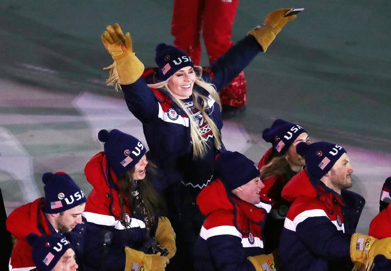 Opening Ceremony PyeongChang 2018 Winter Olympic Games Lindsey Vonn