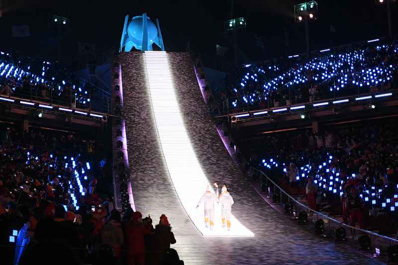 Opening Ceremony PyeongChang 2018 Winter Olympic Games Torchbearers Olympic flame