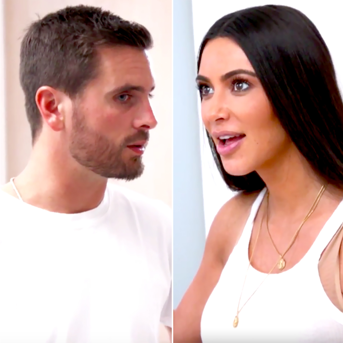 Scott Disick and Kim Kardashian
