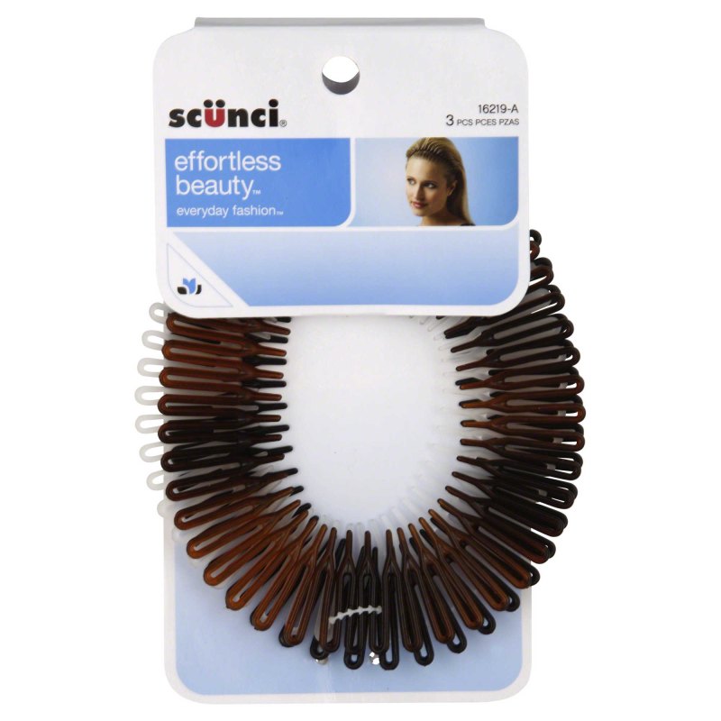 Scunci Effortless Beauty 3-Count Stretch Hair Comb