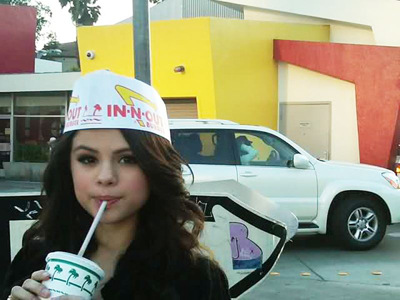 Fast Food Selena Gomez In n Out