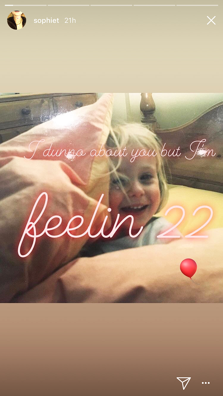 Sophie Turner birthday Taylor Swift song