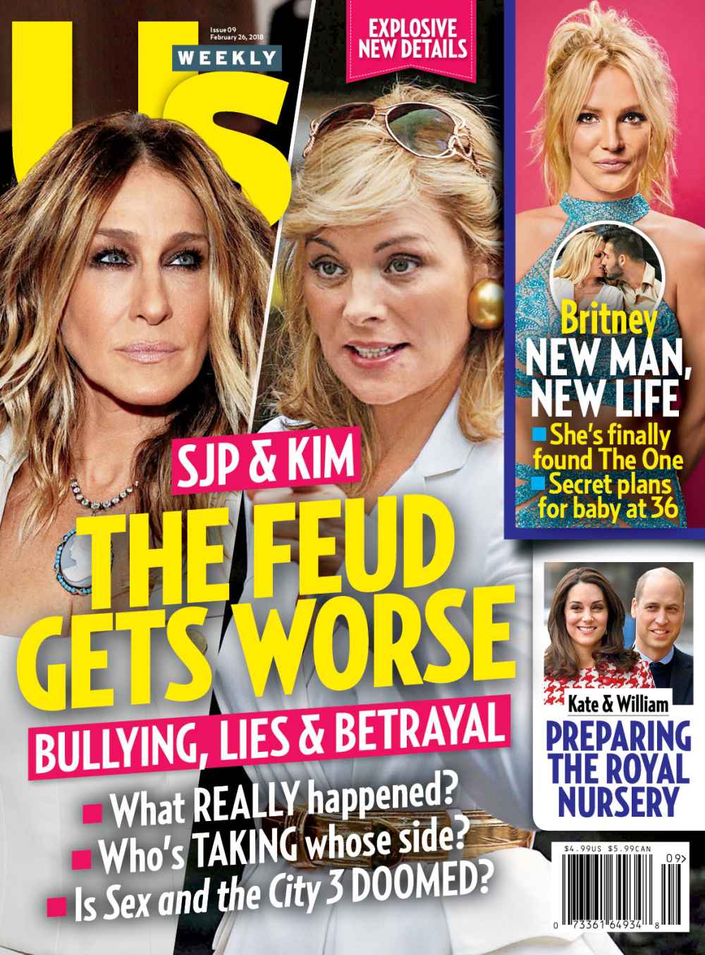 Us Weekly cover Sarah Jessica Parker Kim Cattrall feud