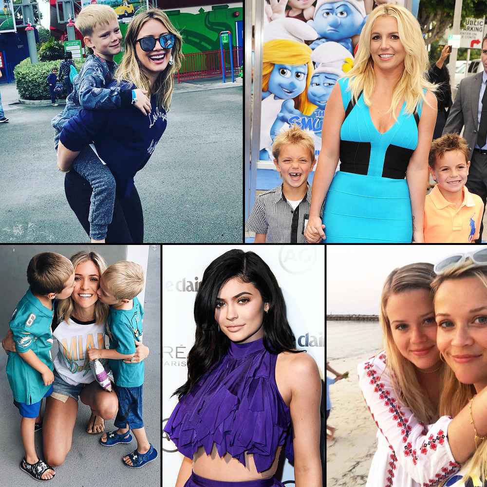 Young Hollywood Moms Hilary Duff Luca Britney Spears Sean Preston Jayden James Reese Witherspoon Ava Kylie Jenner Kristin Cavallari Camden Jaxon