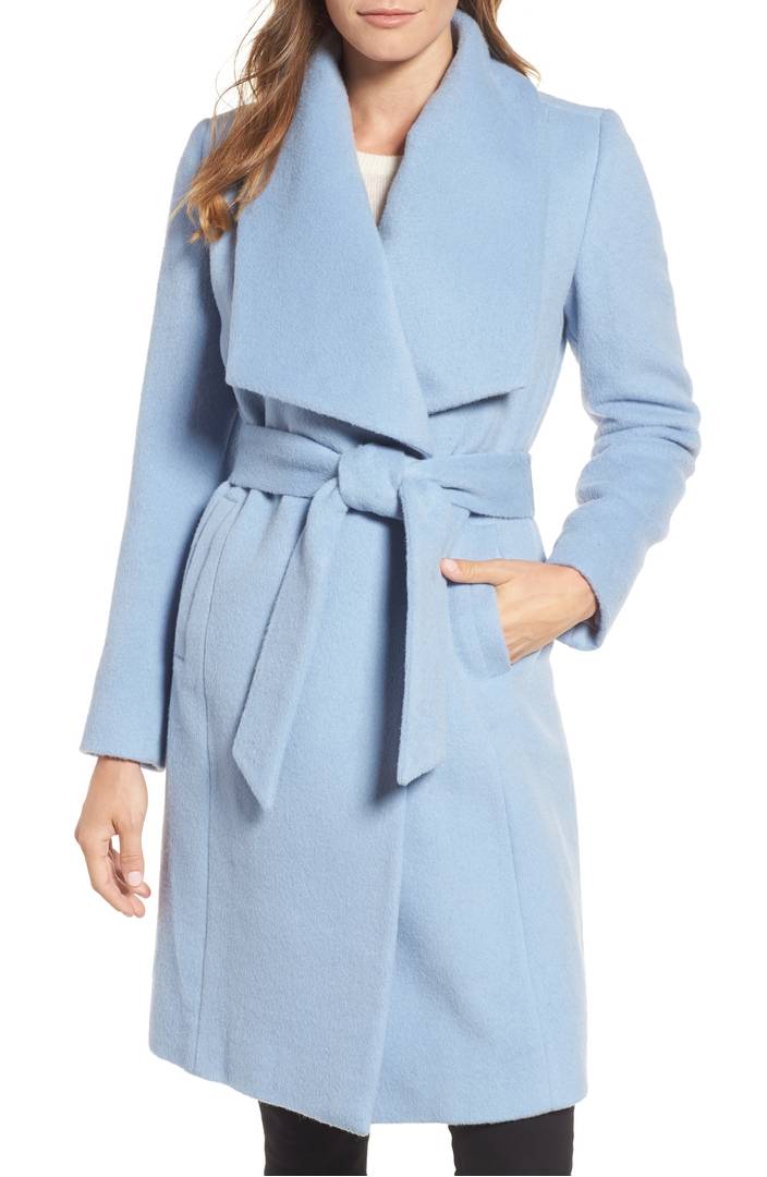 Melania Trump Light Blue Max Mara Wrap Coat: Shop the Look | UsWeekly