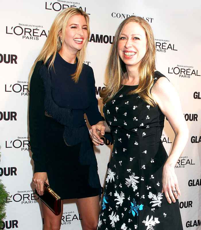 Ivanka Trump and Chelsea Clinton attend the 2014 Glamour Women Of The Year Awards at Carnegie Hall in New York City.
