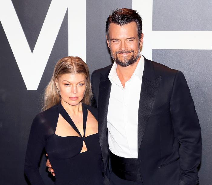 Fergie and Josh Duhamel attend the Tom Ford Autumn/Winter 2015 Womenswear Collection presentation at Milk Studios in Hollywood, California.