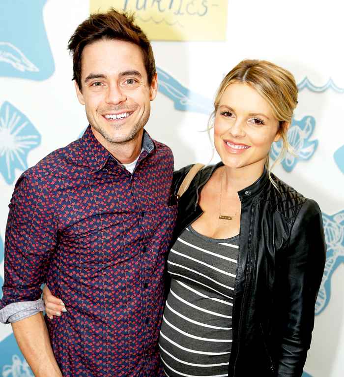 Kevin Manno and Ali Fedotowsky attend TOMS and Oceana to help save the sea turtles on March 24, 2016 at Au Fudge in West Hollywood, California.