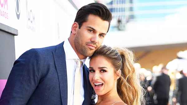 Eric Decker and Jessie James Decker attend the 52nd Academy Of Country Music 2017 Awards at T-Mobile Arena in Las Vegas, Nevada.