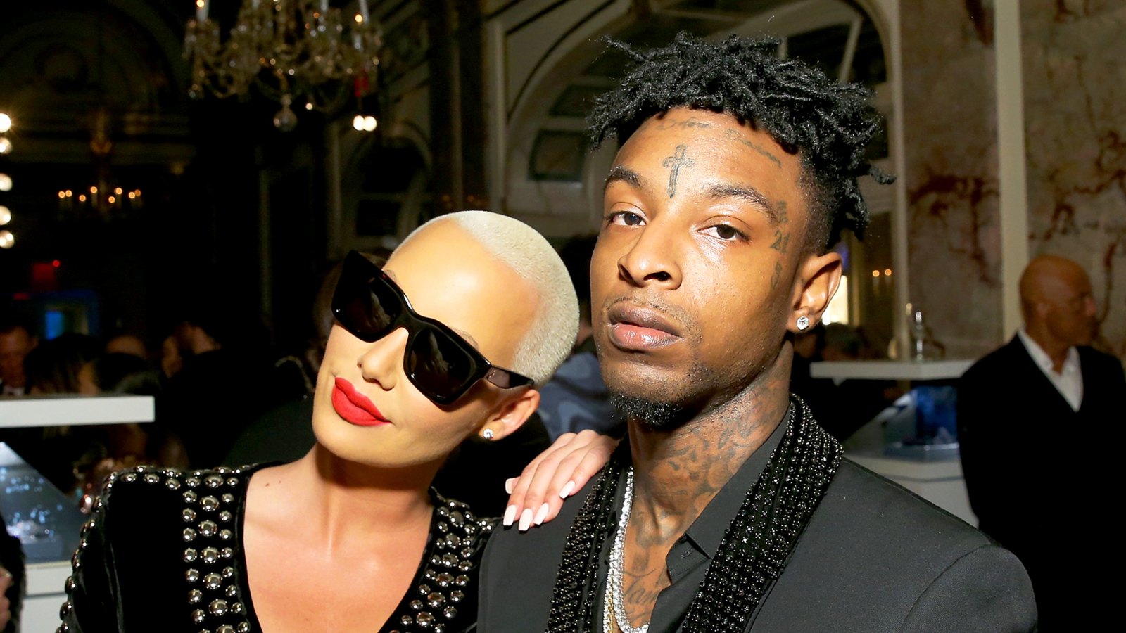 Amber Rose and 21 Savage attend Harper's BAZAAR 2017 Celebration of "ICONS By Carine Roitfeld" at The Plaza Hotel in New York City