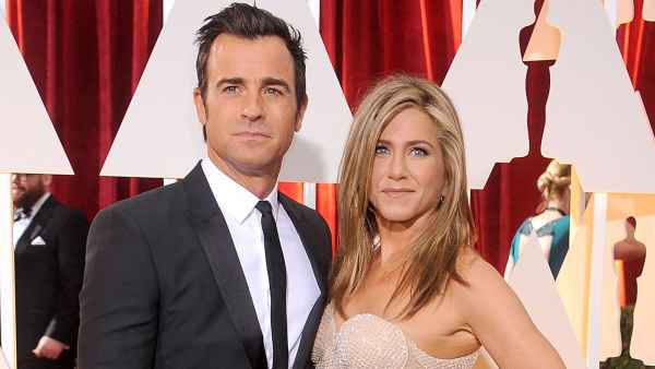Jennifer Aniston and Justin Theroux talk once