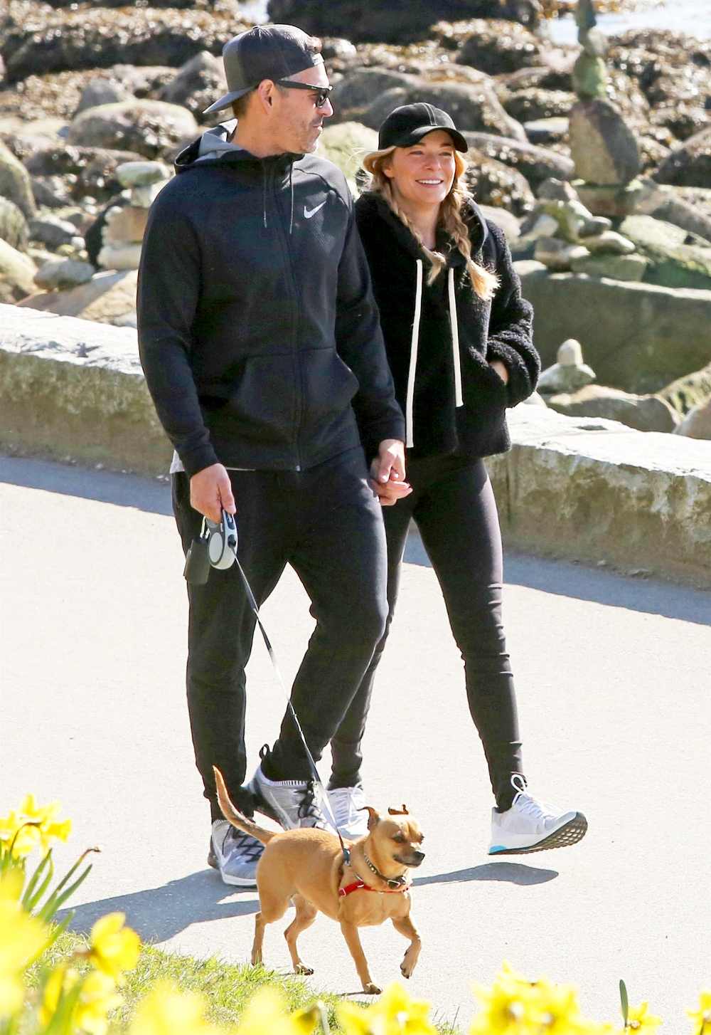 LeAnn Rimes and Eddie Cibrian spotted during a Sunday hike in Vancouver, Canada on March 18, 2018.