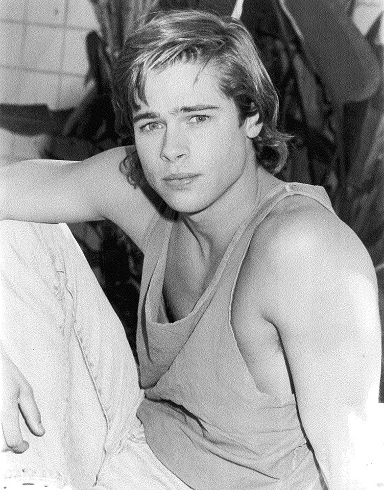 retro Brad Pitt photoshoot