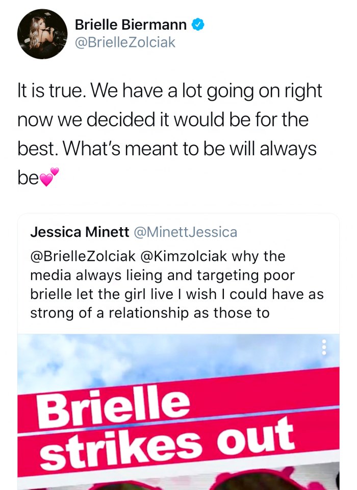 Brielle Biermann Twitter Tweet