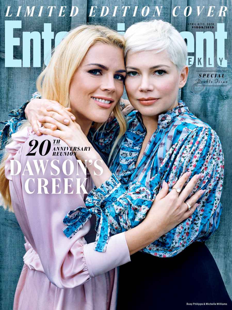 Busy Philipps and Michelle Williams Dawson's Creek Entertainment Weekly Cover