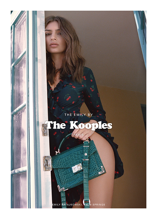 Small Emily bag in brown crocodile-effect leather | The Kooples - US