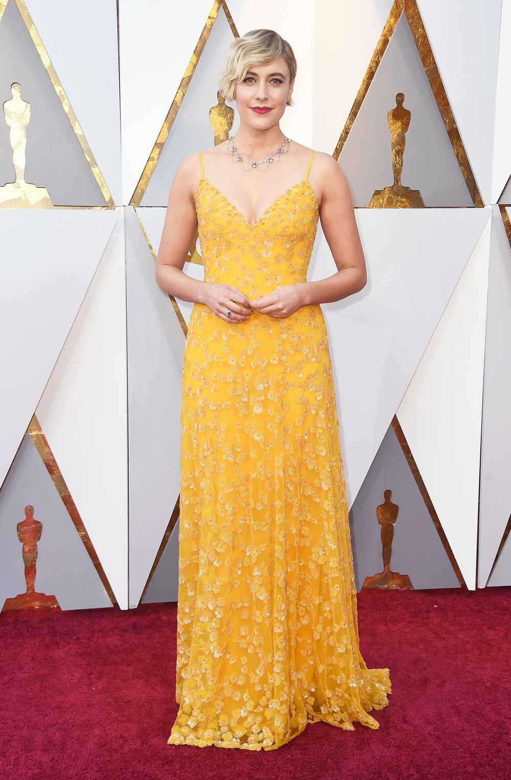 Greta Gerwig attends the 90th Annual Academy Awards at Hollywood & Highland Center on March 4, 2018 in Hollywood, California.