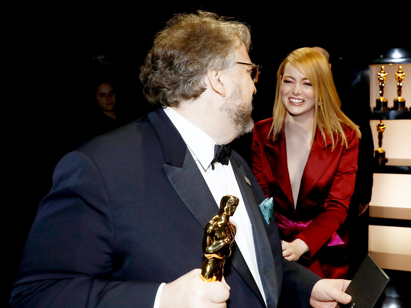 Guillermo del Toro Emma Stone Oscars 2018
