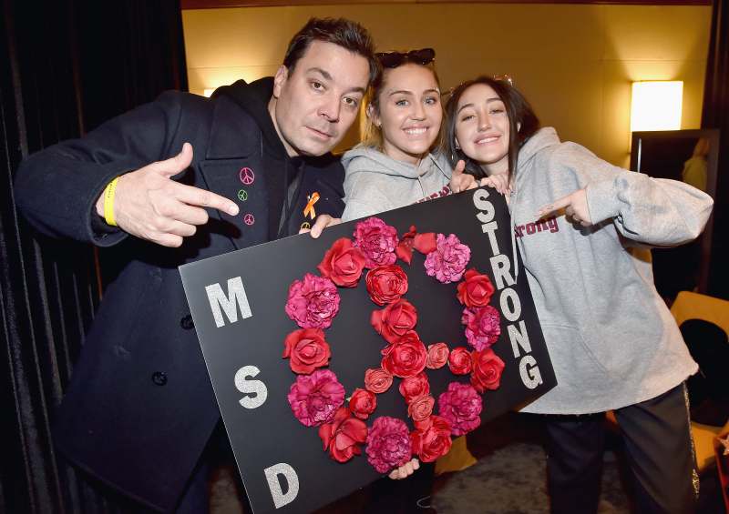 Jimmy Fallon, Miley Cyrus, Noah Cyrus, March for our Lives, MSDStrong