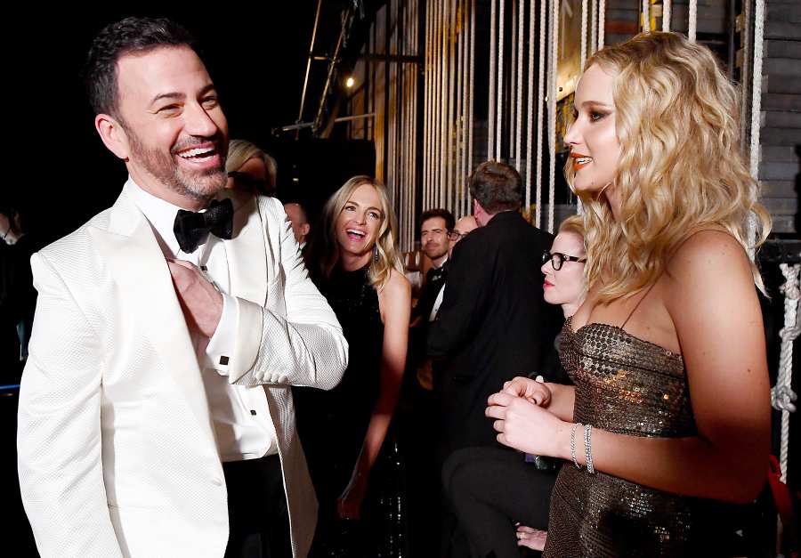 Jimmy Kimmel Jennifer Lawrence Oscars 2018