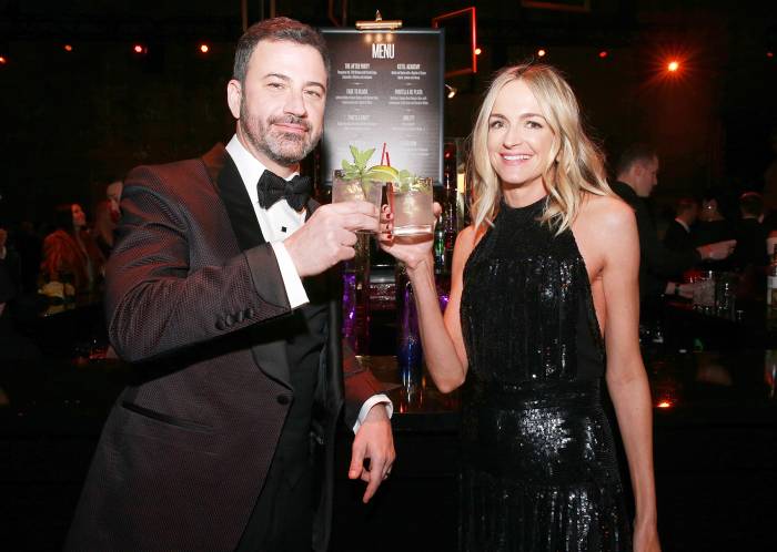 Jimmy Kimmel Molly McNearney Oscars 2018 after party