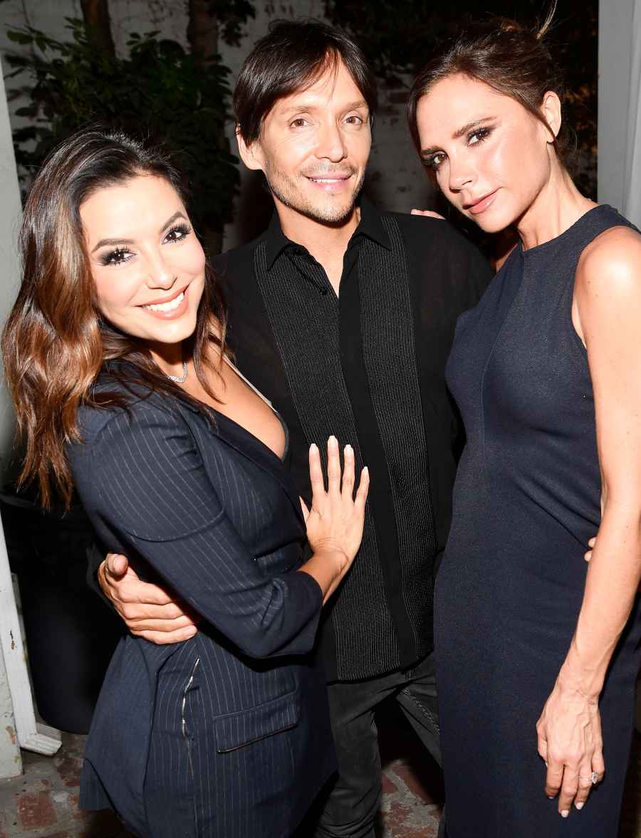 Eva Longoria, Ken Paves and Victoria Beckham