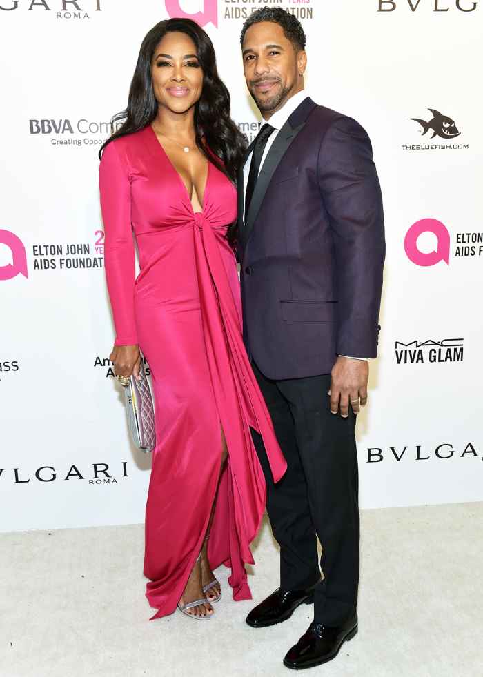 Kenya Moore Marc Daly Elton John AIDS Foundation's Academy Awards Viewing Party
