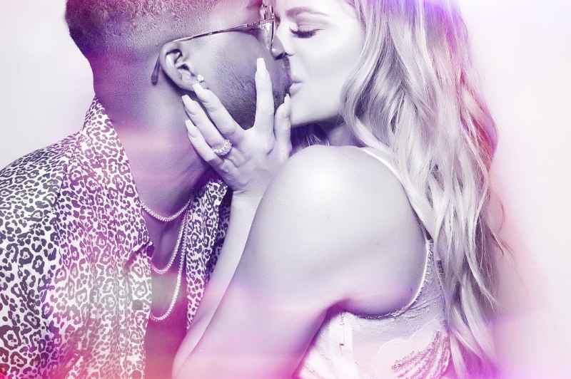 Khloe Kardashian Tristan Thompson kissing