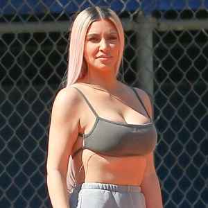 Kim Kardashian - softball