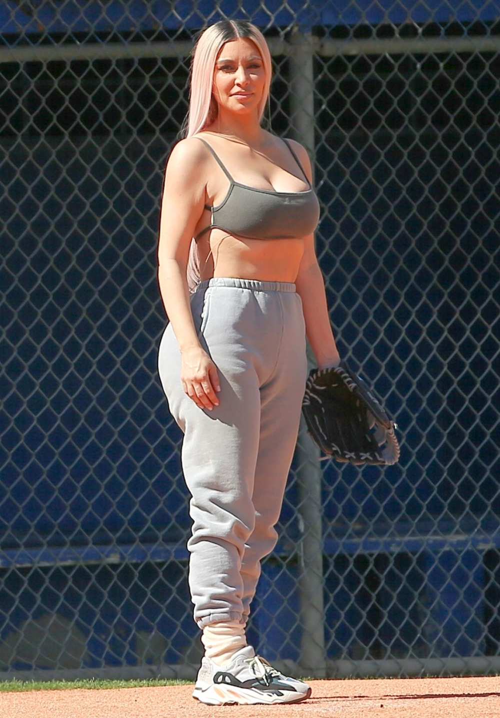 Kim Kardashian - softball