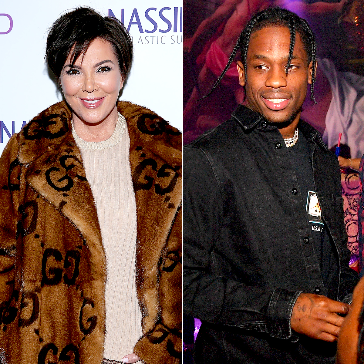 Kris Jenner and Travis Scott