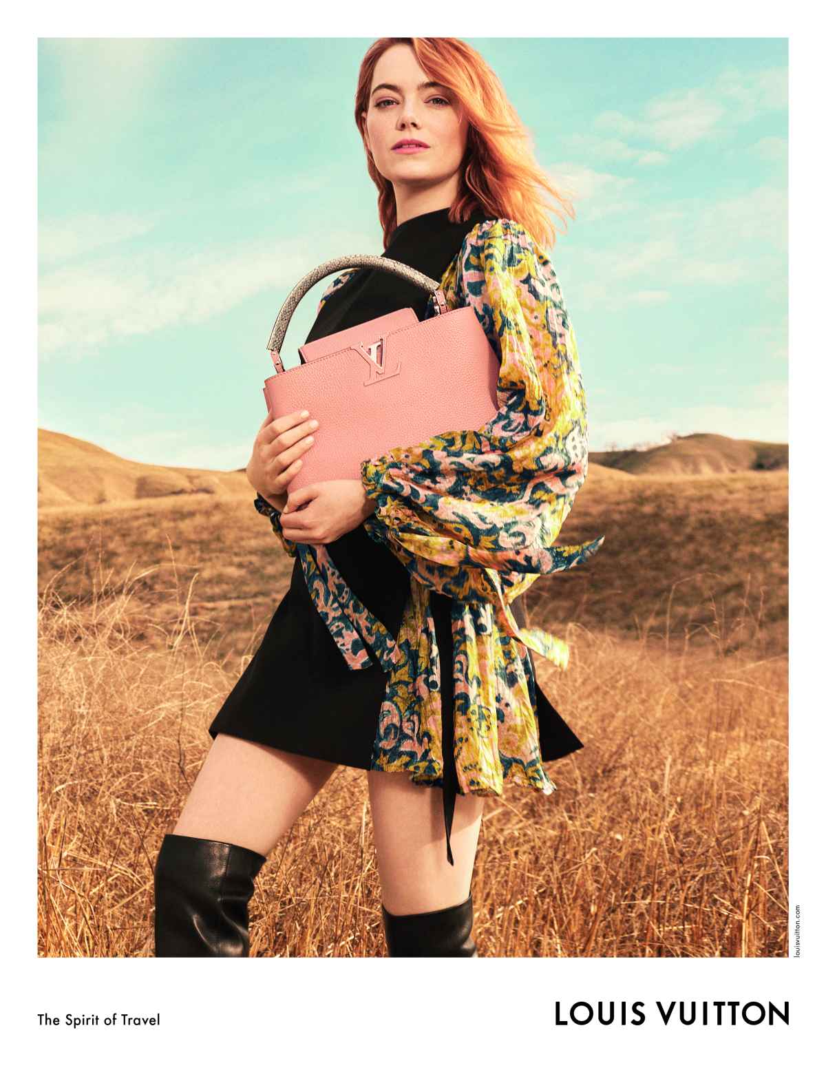 Emma Stone in Louis Vuitton Pre Fall 2018 Bags, Dresses: Pics
