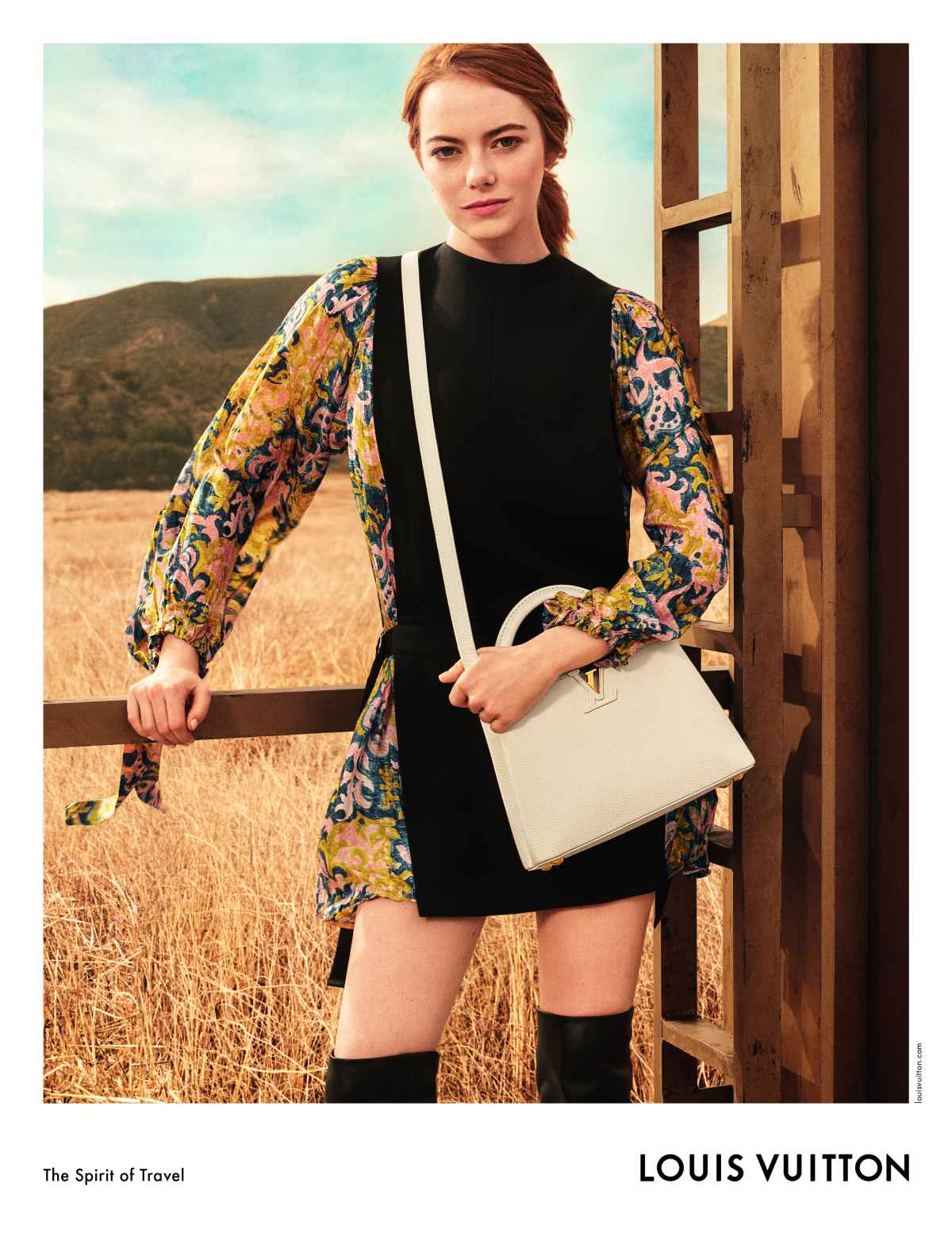 2020 LOUIS VUITTON Handbags : EMMA STONE Magazine PRINT AD ( 4-pg )