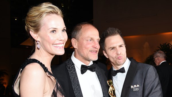 Leslie Bibb Woody Harrelson Sam Rockwell Oscars 2018 Governors Ball