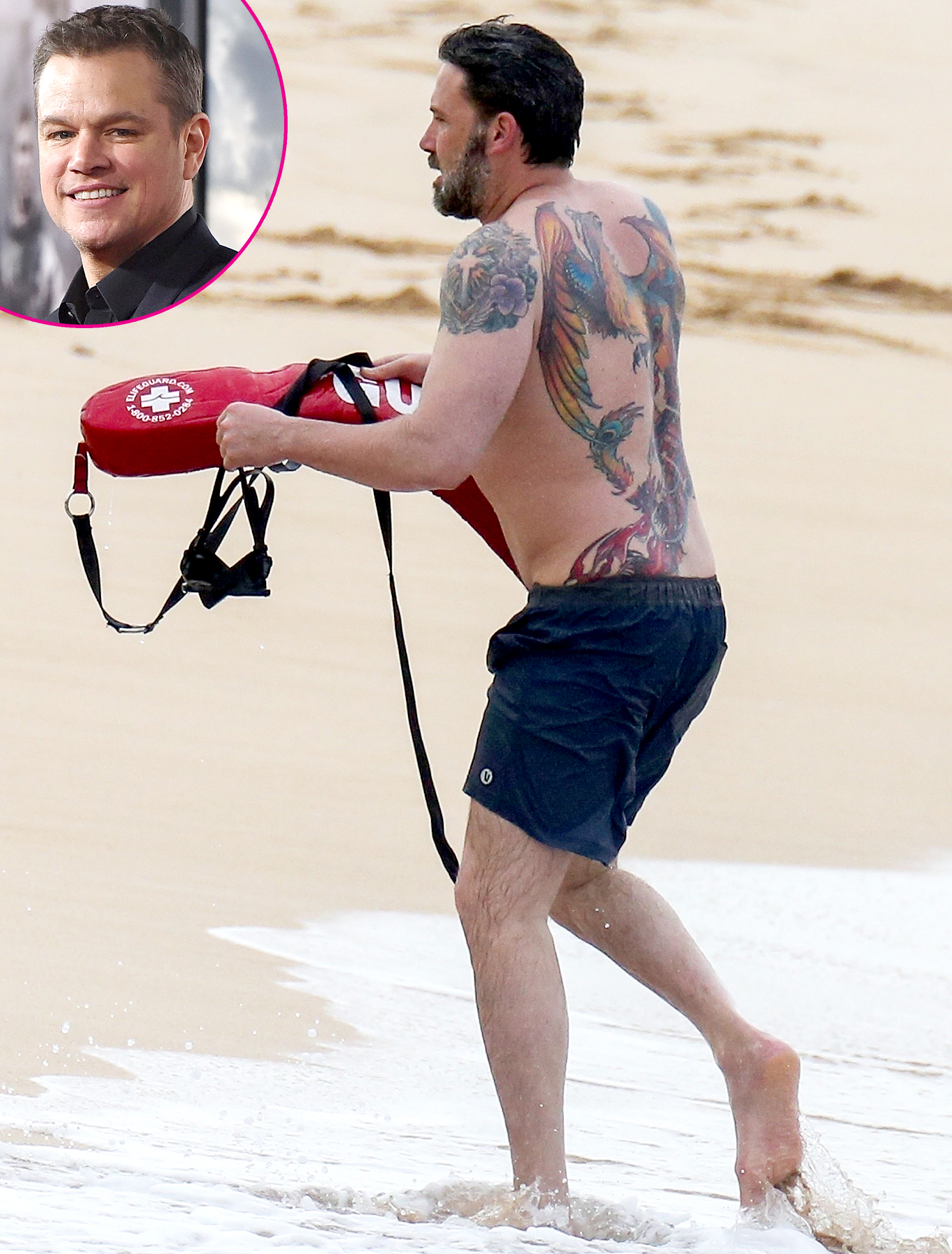 Matt Damon Reacts to Ben Afflecks Massive Back Tattoo